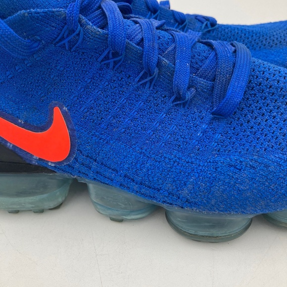 Nike Air VaporMax Flyknit 2 Racer Blue Orange 942842-400 Men’s Size 10 - Picture 2 of 15